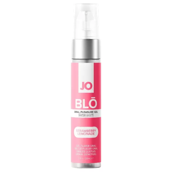 System JO BLO - smagsat oralsex-gel, jordbær‑limonade (30 ml)