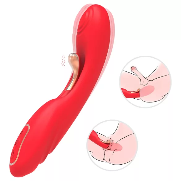 Bestoy - G-punktsvibrator med tunge - rød