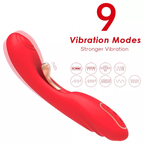 Bestoy - G-punktsvibrator med tunge - rød