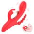 Bestoy - 3-grenet vibrator med tunge (rød)