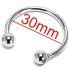 Rustfrit stål makkering - forsinkelse af ejakulation (30mm)