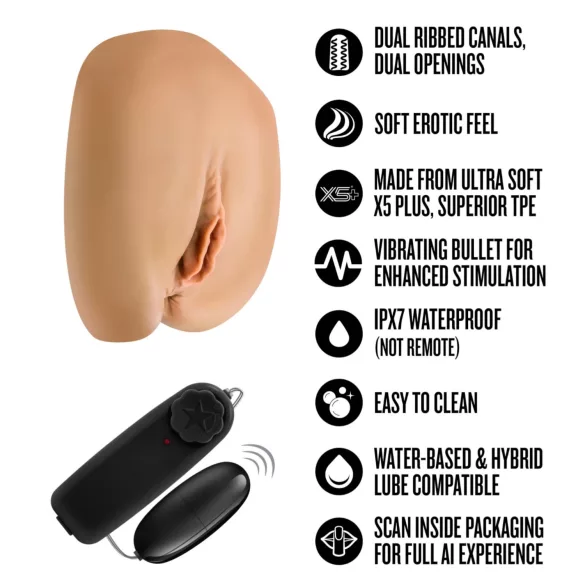 Enlust Camila - vibratorisk kunstskede med AI‑billeder (naturlig)