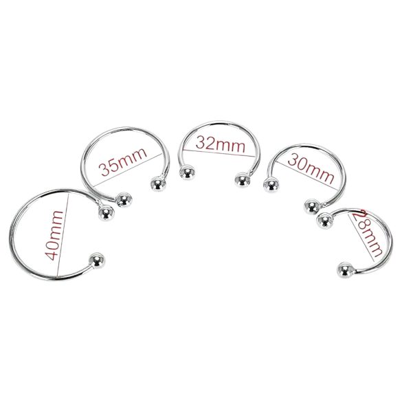 Rustfrit metal penissmykke - forsinkelse af udløsning (28mm)