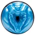Fleshlight - masturbator - alien design - blå