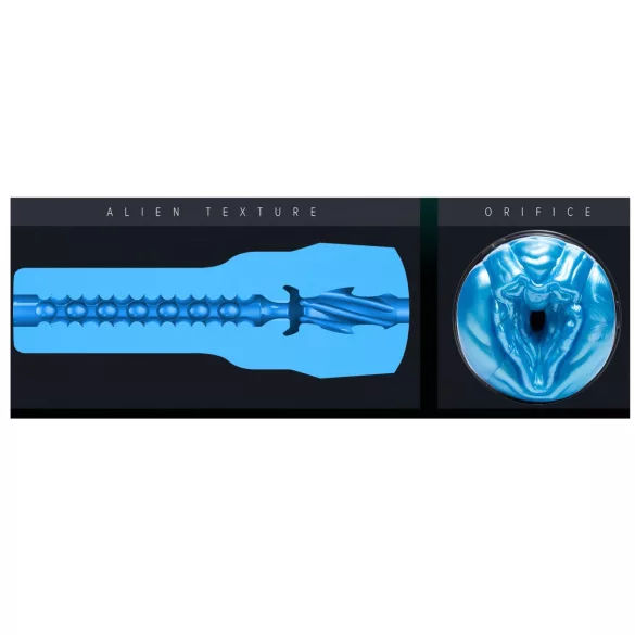 Fleshlight - masturbator - alien design - blå