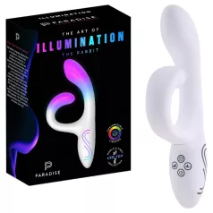   Paradise Illumination - lysende klitorisstimulator med arm (hvid)