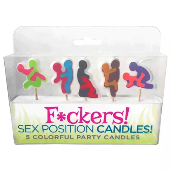F*ckers! - sexstilling lys - 5 stk