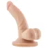 Dr. Skin 4 - realistisk dildo med sugekop og testikler - hudfarvet 12cm