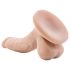 Dr. Skin 4 - Naturtro dildo med sugekop & kugler (12cm)