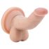 Dr. Skin 4 - Naturtro dildo med sugekop & kugler (12cm)