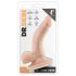 Dr. Skin 4 - Naturtro dildo med sugekop & kugler (12cm)