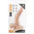 Dr. Skin 4 - realistisk dildo med sugekop og testikler - hudfarvet 12cm