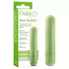   Gaia - miljøvenlig dildo vibrator - mellem størrelse - grøn