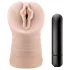 M for Men Ashley - vibrerende kunstig vagina - naturfarve