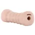 M for Men Ashley - vibrerende kunstig vagina - naturfarve