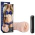 M for Men Ashley - Vibrerende realistisk vagina
