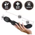 Blush Lush - 2-i-1 wand- og G-punktsvibrator (sort)