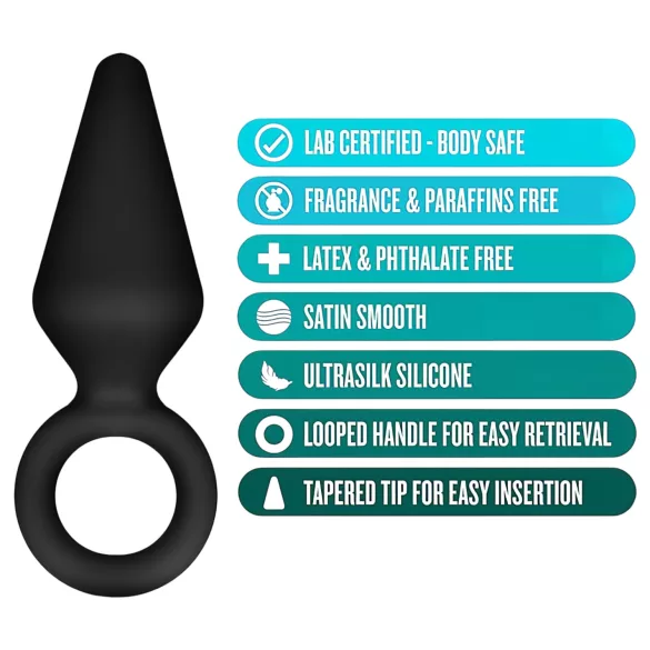 Anal Adventures Platinum S - anal plug (sort) - lille