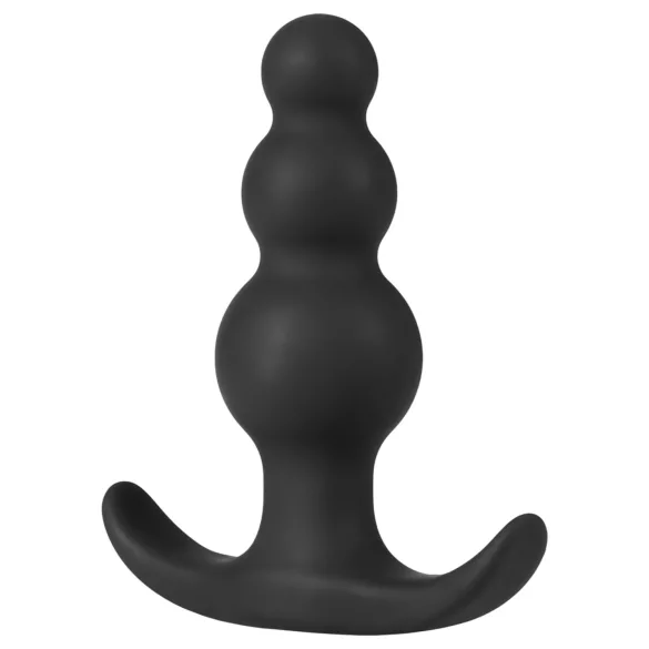 Anal Adventures Platinum - analplug med kugler - sort