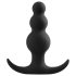 Anal Eventyr Platinum - perleret anal plug (sort)