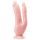 Dr. Skin 8 - dobbelt dildo med sugekop (natur)