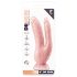Dr. Skin 8 - dobbelt dildo med sugekop (natur)