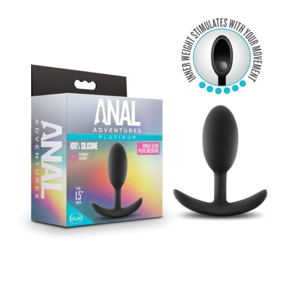 Anal Eventyr Platinum M - sort anal plug (medium)