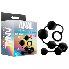 Anal Adventures - analdildo med perler - sort