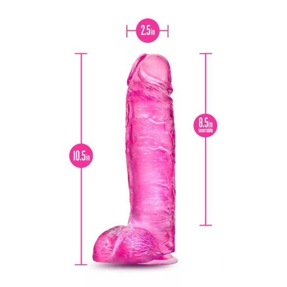 Blush B Yours Plus - realistisk dildo (lyserød)