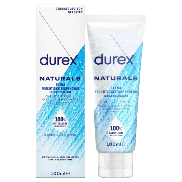 Durex Natural - vandbaseret glidecreme - fugtgivende - 100ml