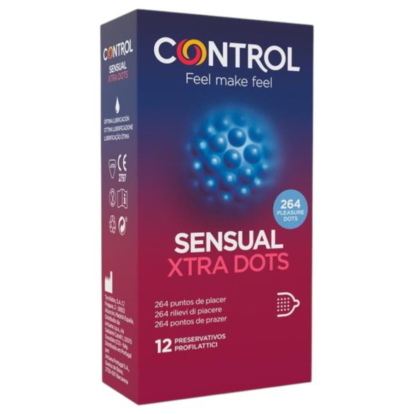 Control - ekstra prikket kondom (12 stk)