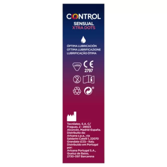 Control - ekstra prikket kondom - 12 stk