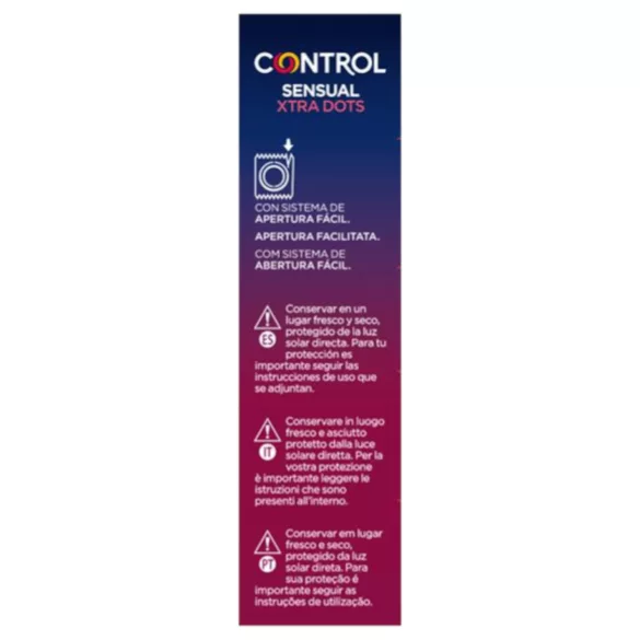 Control - ekstra prikket kondom - 12 stk