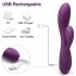 Engily Ross Bacall 2.0 - G-punkt vibrator med klitarm (lilla)