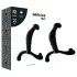 Addicted Toys - prostata- og mellemk-massager (sort) - 11,3 cm