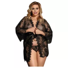 Subblime Queen Plus - sort blondemorgenkåbe sæt (XL-2XL)
