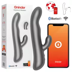 Oninder Oslo - app-styret, roterende klitorisvibrator (sort)