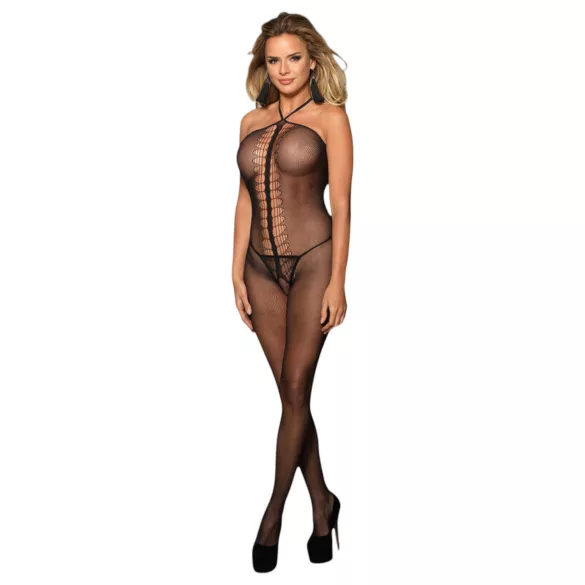 Subblime 951979 - net catsuit - gennemsigtig - sort - S-L