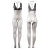 Subblime 951993 - netted catsuit med halsudsmykning - (sort) - S-L
