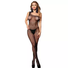 Subblime 952037 - netstof catsuit med rhinsten (sort) - S-L
