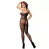 Subblime 952037 - netstof catsuit med rhinsten (sort) - S-L