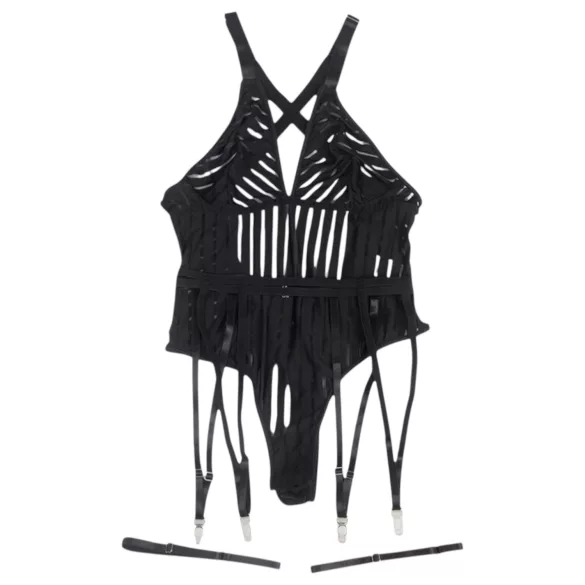 Subblime 954147 - bodysæt - stribet - sort - L/XL