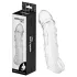 Addicted Toys - penis sleeve med kuglering - 27 cm - gennemsigtig