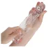 Addicted Toys - penis sleeve med kuglering - 27 cm - gennemsigtig
