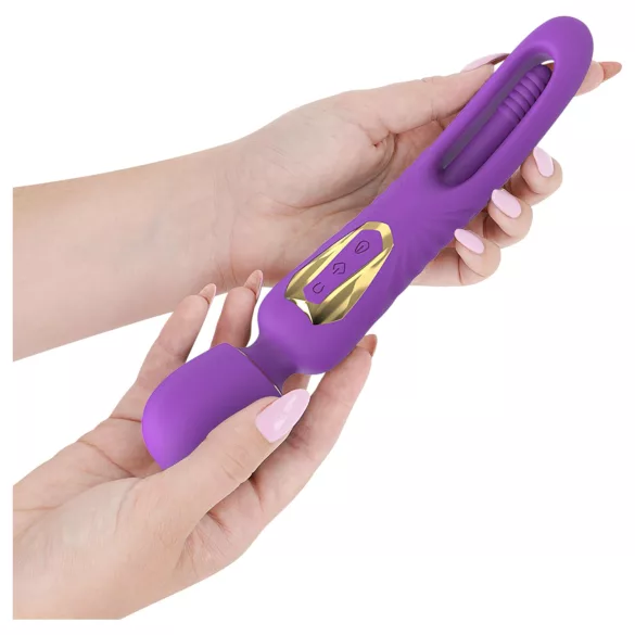 Intense Christy - vibrator med bevægelig tunge - lilla