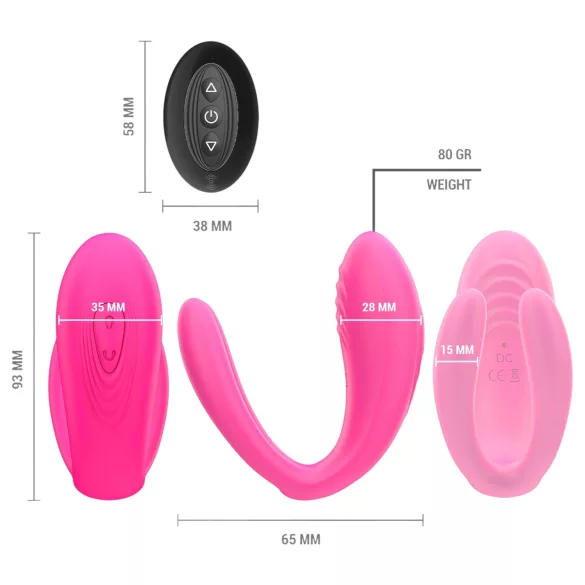 Intense Julia - G-punkts og klitoris vibrator - pink