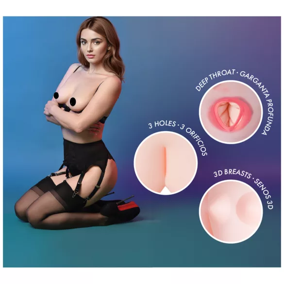 Intense Dolls Monique - oppustelig sexdukke - realistisk latex