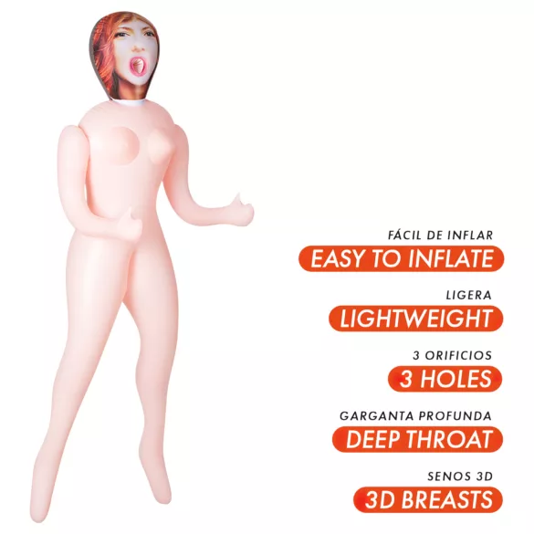 Intense Dolls Scarlett - oppustelig love doll - realistisk latex