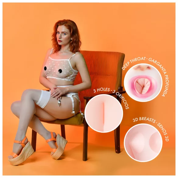 Intense Dolls Scarlett - oppustelig love doll - realistisk latex
