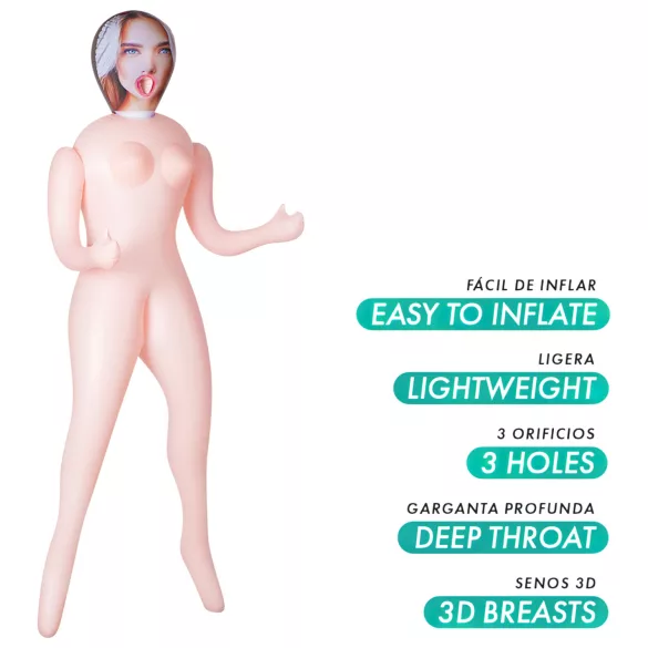 Intense Dolls Nicole - oppustelig sexdukke - realistisk latex